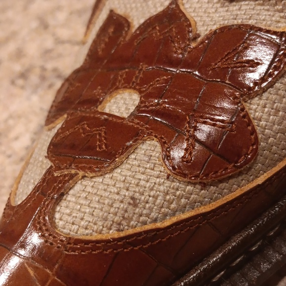 Vintage Donald J Pilner Western Couture Kogi Leather Mule Size 6.5 Med - Picture 9 of 9